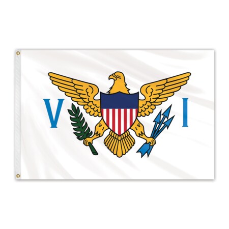Global Flags Unlimited Virgin Islands Outdoor Nylon Flag 4'x6' 200791